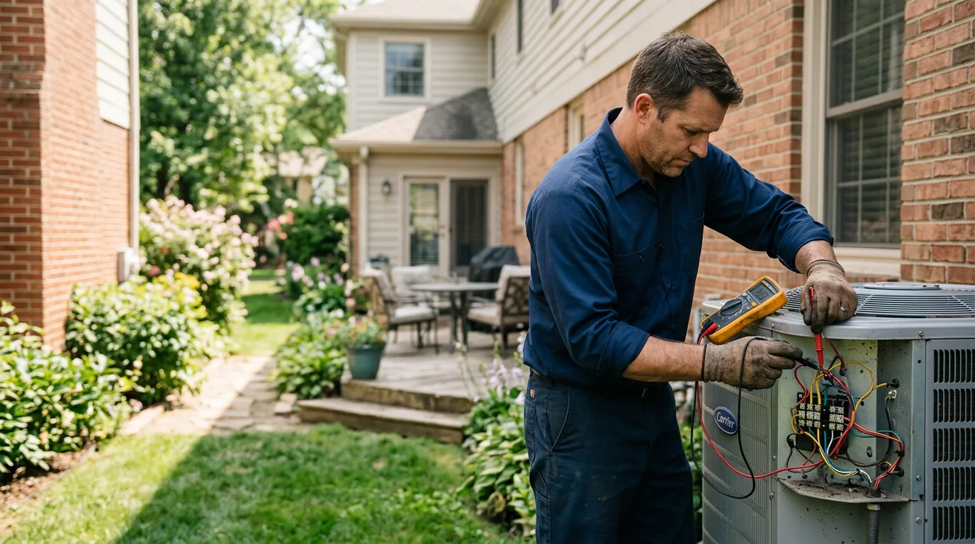 HVAC technician working near Greenville, GA